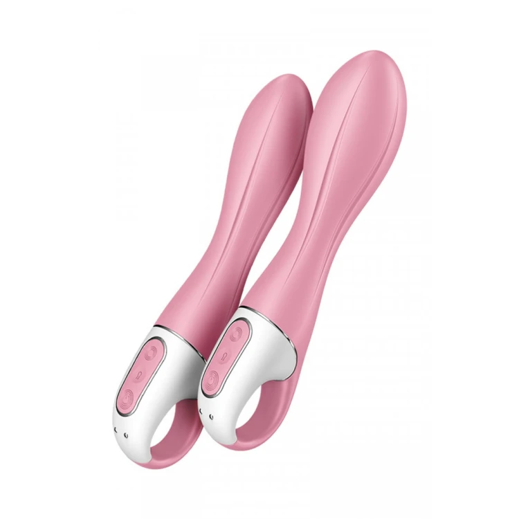 Satisfyer Air Pump Vibrator 2 Light Red - Nadmuchiwany wibrator uniwersalny