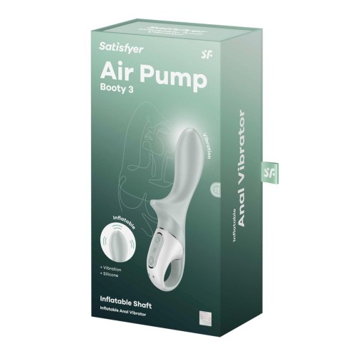 Satisfyer Air Pump Booty 3 - wibrator analny z funkcją pompowania