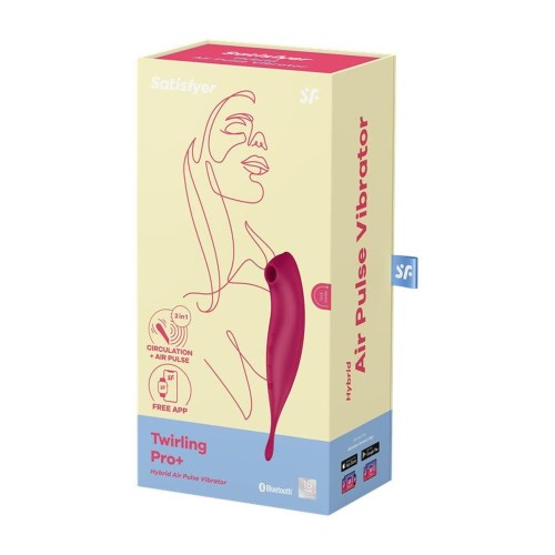 Satisfyer Twirling Pro Red – masażer łechtaczki z aplikacją