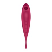Satisfyer Twirling Pro Red – masażer łechtaczki z aplikacją