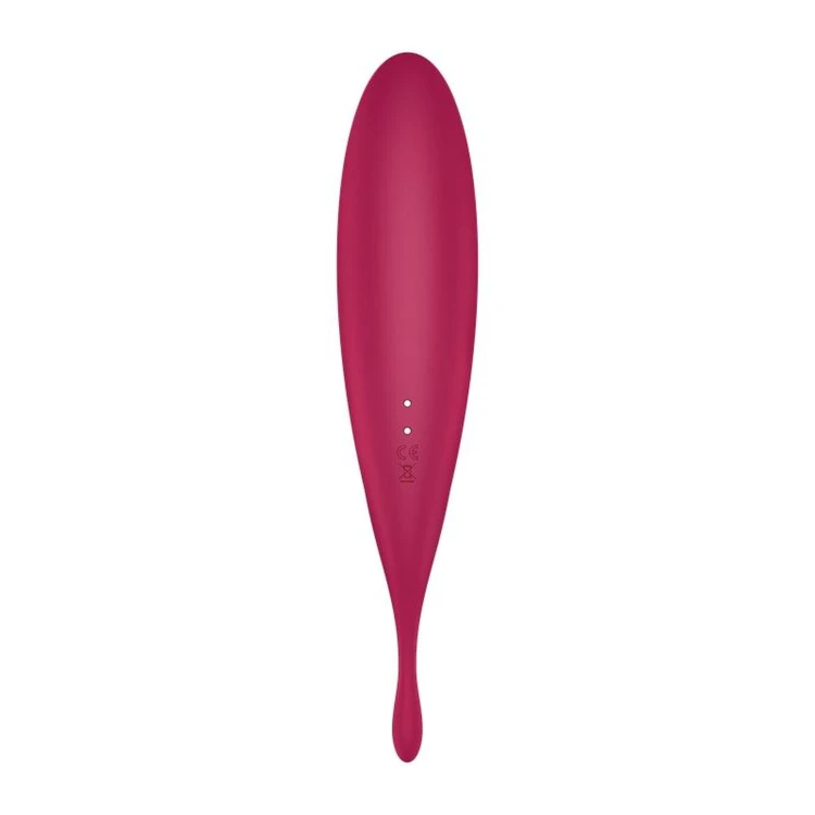 Satisfyer Twirling Pro Red – masażer łechtaczki z aplikacją