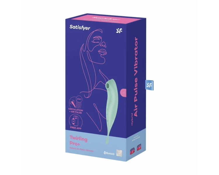 Satisfyer Twirling Pro Connect App Mint – masażer łechtaczki z aplikacją