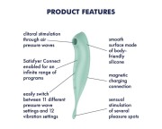 Satisfyer Twirling Pro Connect App Mint – masażer łechtaczki z aplikacją