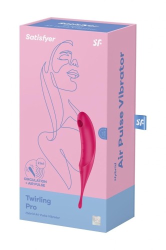 Masażer łechtaczki Satisfyer Twirling Pro Red – Fale Ciśnienia i Wibracje