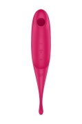 Masażer łechtaczki Satisfyer Twirling Pro Red – Fale Ciśnienia i Wibracje