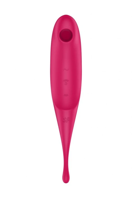 Masażer łechtaczki Satisfyer Twirling Pro Red – Fale Ciśnienia i Wibracje