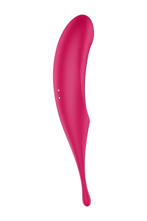 Masażer łechtaczki Satisfyer Twirling Pro Red – Fale Ciśnienia i Wibracje