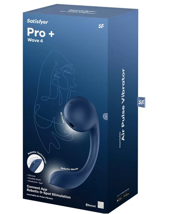 Satisfyer Pro+ Wave 4 - Wibrator Punktu G z Masażerem Łechtaczki