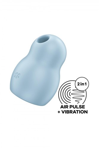 Satisfyer Pro To Go 1 Blue - Masażer Łechtaczki z Falami Ciśnienia i Wibracjami