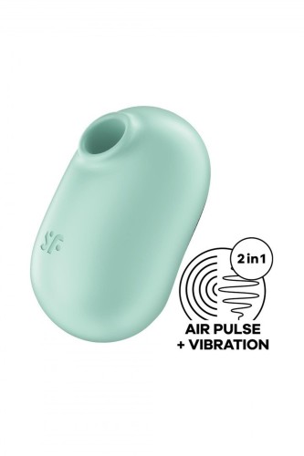 Satisfyer Pro To Go 2 Mint - Masażer Łechtaczki z Falami Powietrznymi i Wibracjami