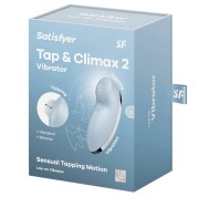 Satisfyer Tap & Climax 2 Blue – masażer łechtaczki z funkcją stukania