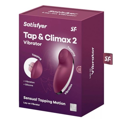 Satisfyer Tap & Climax 2 Red – masażer łechtaczki z funkcją stukania