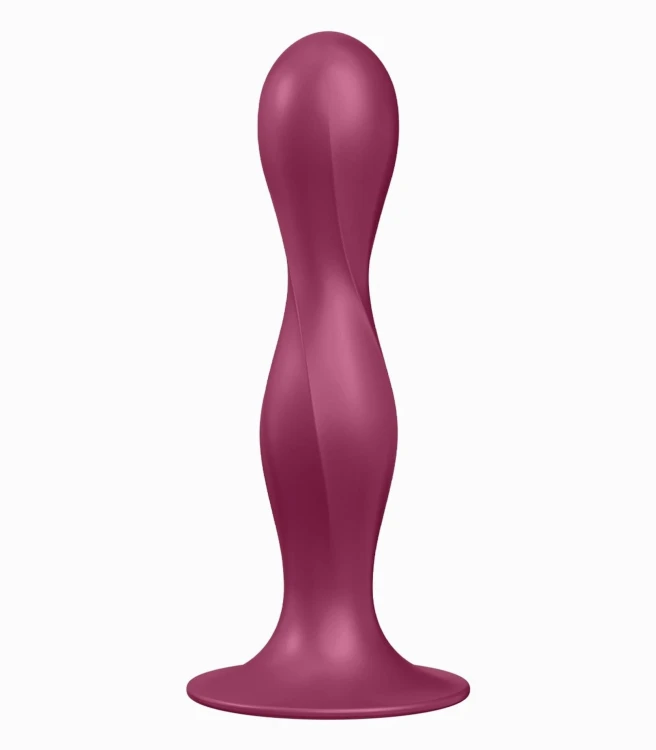 Satisfyer Double Ball-R Red – Korek Analny z Dynamicznymi Kulkami i Przyssawką