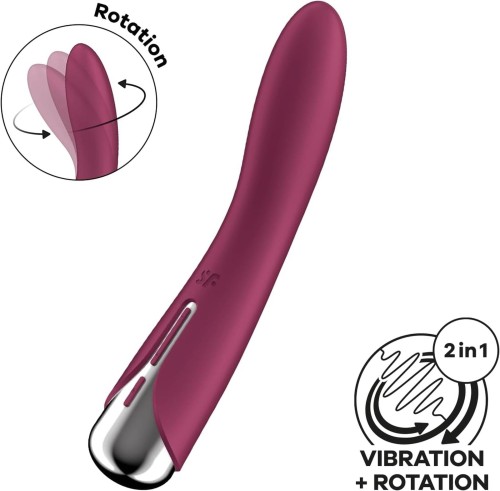 Satisfyer Spinning Vibe 1 Red – Wibrator klasyczny obrotowy do Punktu G