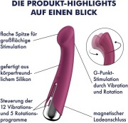 Satisfyer Spinning G-Spot 1 Red – Wibrator Punktu G z Funkcją Rotacji