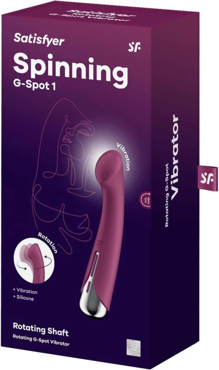 Satisfyer Spinning G-Spot 1 Red – Wibrator Punktu G z Funkcją Rotacji