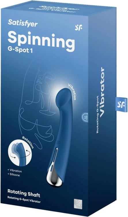 Satisfyer Spinning G-Spot 1 Blue – Wibrator Punktu G z Funkcją Rotacji w Kolorze Niebieskim