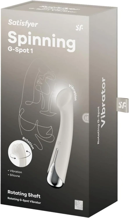 Satisfyer Spinning G-Spot 1 Beige – Obrotowy Wibrator Punktu G z Funkcją Rotacji i Wibracji