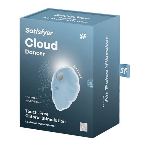 Satisfyer Cloud Dancer Blue – Błękitny Masażer Łechtaczki Air Pulse w Kształcie Chmurki