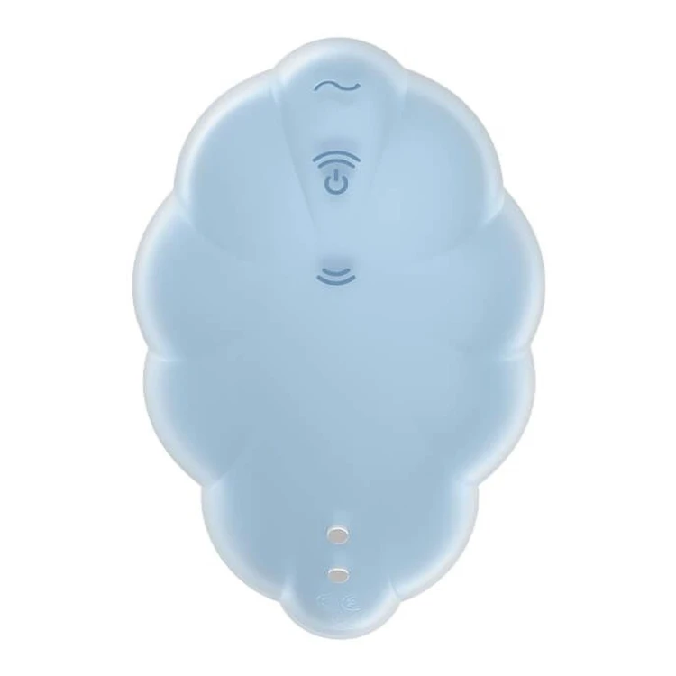 Satisfyer Cloud Dancer Blue – Błękitny Masażer Łechtaczki Air Pulse w Kształcie Chmurki