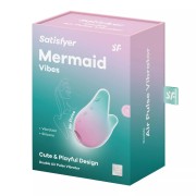 Satisfyer Mermaid Vibes – Miętowo-Różowy Masażer Łechtaczki Air Pulse