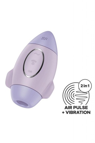 Satisfyer Mission Control Violet – Kosmiczny Masażer Łechtaczki Air Pulse z Funkcją Wibracji