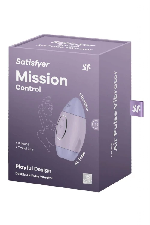 Satisfyer Mission Control Violet – Kosmiczny Masażer Łechtaczki Air Pulse z Funkcją Wibracji