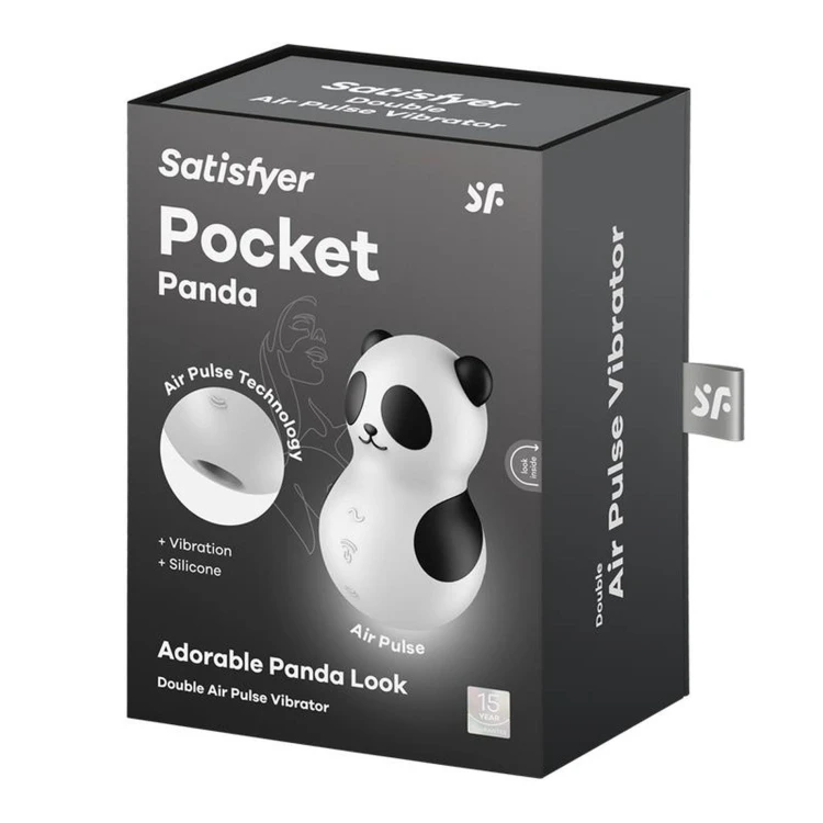 Satisfyer Pocket Panda – Masażer Łechtaczki z Technologią Air Pulse i Wibracją