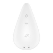 Satisfyer Dew Drop White – Perłowy Masażer Łechtaczki z Podwójnego Silikonu