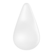 Satisfyer Dew Drop White – Perłowy Masażer Łechtaczki z Podwójnego Silikonu