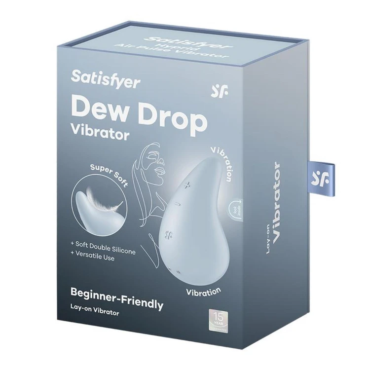 Satisfyer Dew Drop Blue – Kompaktowy Masażer Łechtaczki w Kolorze Błękitnym