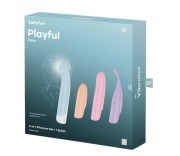 Satisfyer Playful Four – Wszechstronny Wibrator Punktu G i Łechtaczki z 4 Wymiennymi Końcówkami