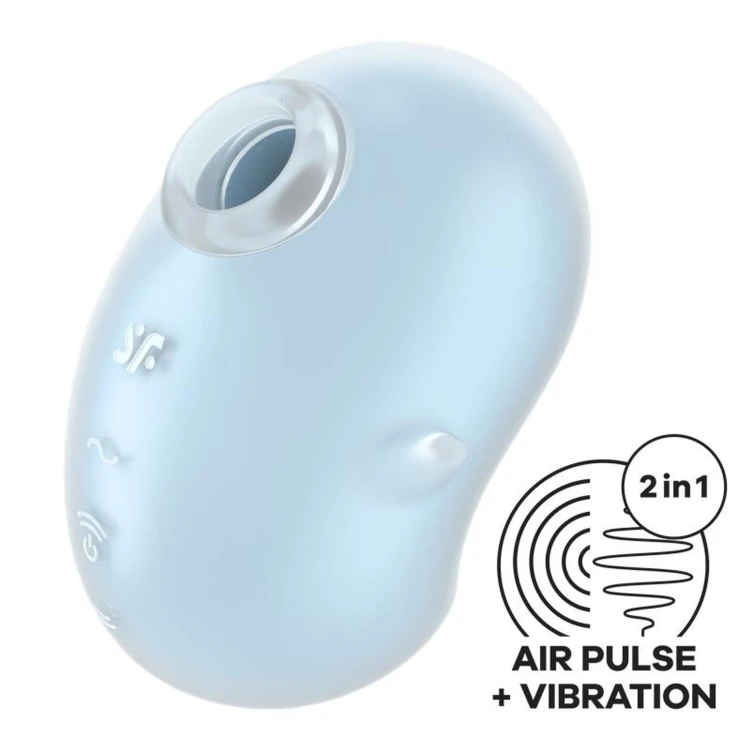 Satisfyer Cutie Ghost Blue – Masażer Łechtaczki z Technologią Air Pulse w kształcie duszka