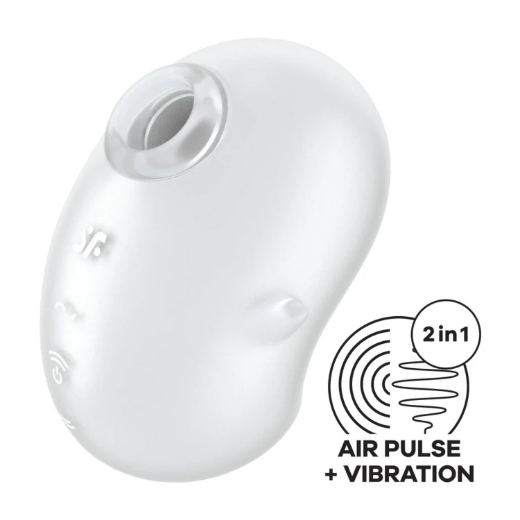 Satisfyer Cutie Ghost White – Masażer łechtaczki Air Pulse w Kształcie Uroczego Duszka