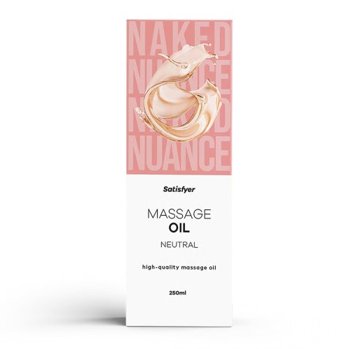 Satisfyer Neutral Massage Oil – bezzapachowy olejek do masażu ciała dla skóry wrażliwej (250 ml)