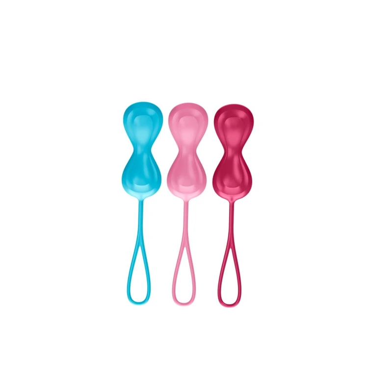Satisfyer Balls Medium – zestaw 3 podwójnych kulek gejszy