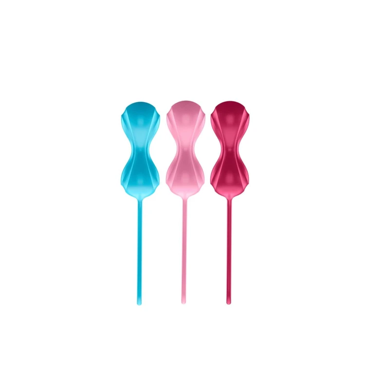 Satisfyer Balls Medium – zestaw 3 podwójnych kulek gejszy