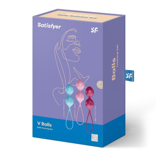 Satisfyer Balls Large – progresywny zestaw 3 podwójnych kulek gejszy