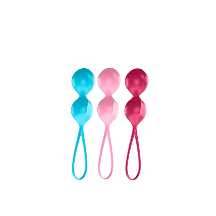 Satisfyer Balls Large – progresywny zestaw 3 podwójnych kulek gejszy