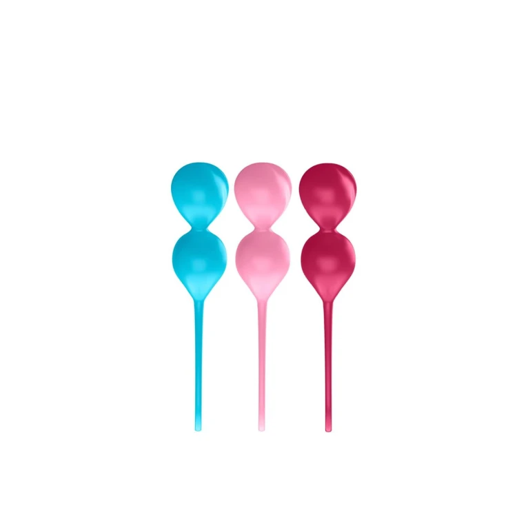 Satisfyer Balls Large – progresywny zestaw 3 podwójnych kulek gejszy
