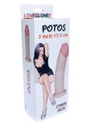 Potos Realistyczne Dildo Elastyczne dł. (17 cm) z Przyssawką