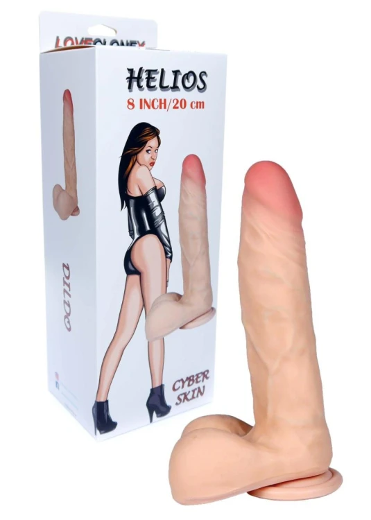 Helios Realistyczne Dildo Elastyczne dł. (20 cm) z Przyssawką