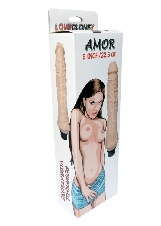 Amor Realistyczne Dildo z Wibracjami dł. (23 cm) - Dildo XXL
