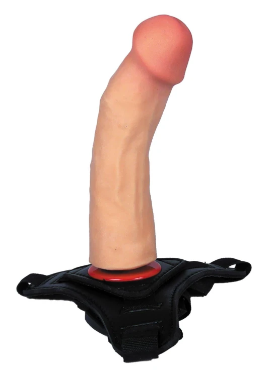 Afrodyta Dildo Strap-On dł. (16 cm) z Uprzężą - Realistyczne Dildo