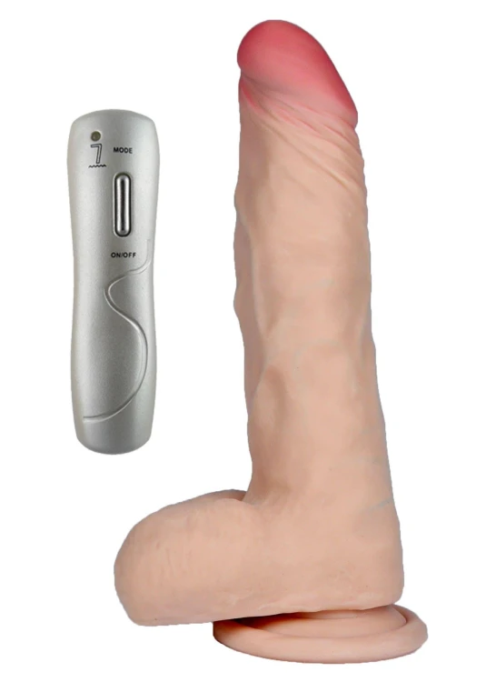 Achilles Realistyczne Dildo z Wibr dł. (19 cm) z Przyssawką