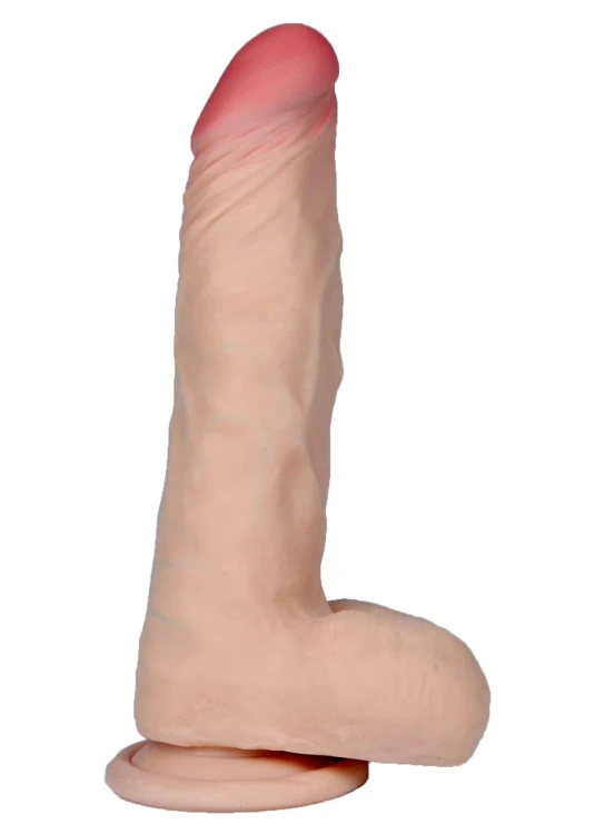 Posejdon Realistyczne Dildo Elastyczne dł. (19 cm) z Przyssawką