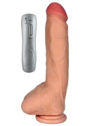 Zeus Realistyczne Dildo z Wibracjami dł. (23 cm) z Przyssawką