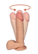 Apollo Realistyczne Dildo z Rotacją dł. (17 cm) USB z Pilotem