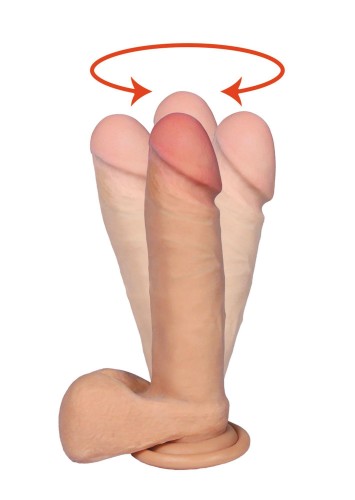 Apollo Realistyczne Dildo z Rotacją dł. (17 cm) USB z Pilotem