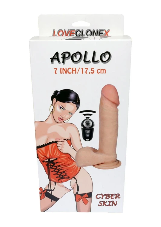 Apollo Realistyczne Dildo z Rotacją dł. (17 cm) USB z Pilotem